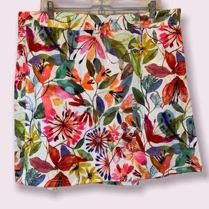 Rip Skirt Hawaii Wrap Skirt in Wildflower Watercolor Women’s Size: Large in EUC!
